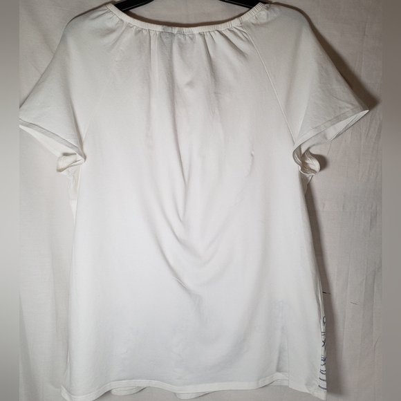 RT White with Blue Embroidered Shirt Sz XL - Picture 3 of 6
